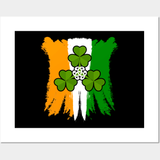 Lucky Clovers-Happy ST Patrick's Day Shirts Posters and Art